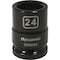 Dynamic 3/4" Drive Standard Socket, Black Phosphate, Tools 3/4" Drive 6 Point Metric, 24mm Standard Length D020024 - alternate 1